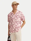 Koszule męskie - Bugatti Koszula 9253-78956C Czerwony Comfortable Fit - miniaturka - grafika 1