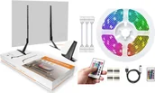 Uchwyty do telewizora - Mozos Stojak biurkowy TS2 23'' - 75'' + Taśma LED LEDTV-SET - miniaturka - grafika 1