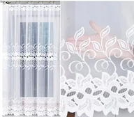 Firany - BASTIA firana żakardowa wzór 648107 wys. 180cm, kolor biały (na metry) - miniaturka - grafika 1