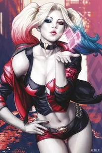 Harley Quinn Kiss - plakat - Plakaty - miniaturka - grafika 1