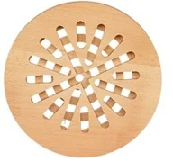 Przybory do gotowania - Podstawka bukowa pod naczynie gorące okrągła - miniaturka - grafika 1