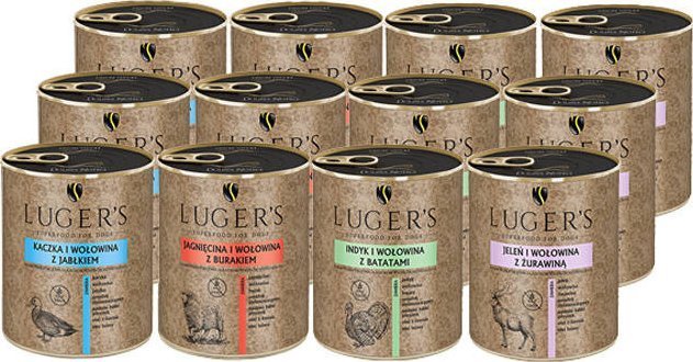 Karma mokra dla psa Lugers Mix III 12 x 800 g