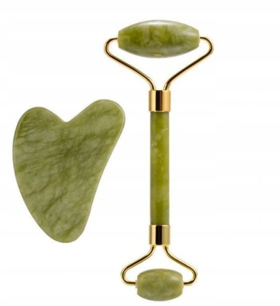 Zestaw jadeitowy ROLLER+KAMIEŃ GUA SHA Elite