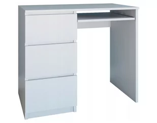 Biurko Lima Lewe 98CM Biały Mat 3 Szuflady - Biurka - miniaturka - grafika 3