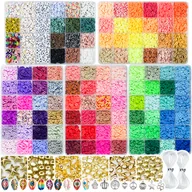 Prace ręczne dla dzieci - Zestaw do robienia Bransoletek Biżuterii Bardzo Duży Zestaw XXL FR1010-A - miniaturka - grafika 1