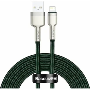 Baseus Cafule Series Metal Data Cable USB to IP 2.4A 2m Green CALJK-B06 - Kable USB - miniaturka - grafika 1