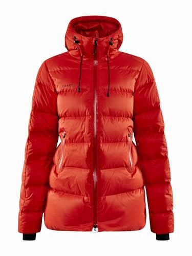 Craft ADV EXPLORE DOWN Jacket kurtka puchowa damska L | Fiesta | Regulowany kaptur i wysoki kołnierz | wodoodporna kurtka zimowa damska | wiatroszczelna parka puchowa damska