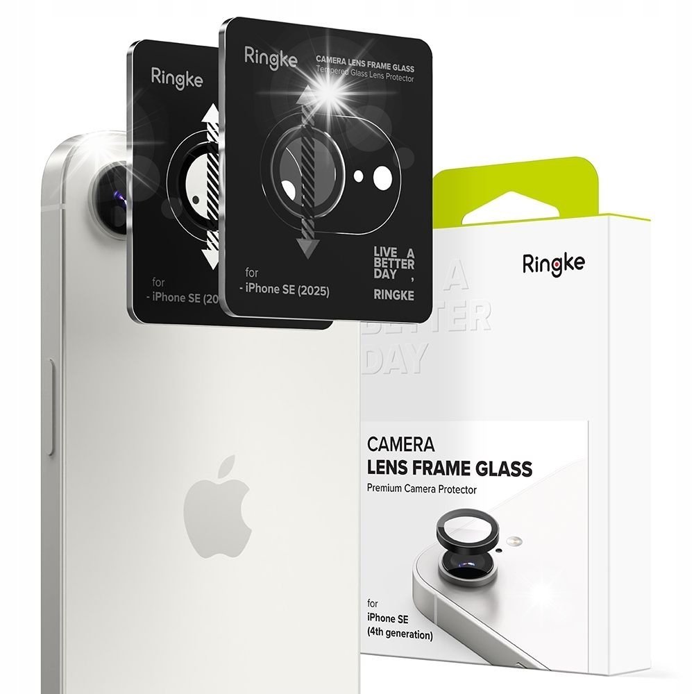 RINGKE SZKŁO NAKŁADKA OSŁONA NA APARAT DO IPHONE 16E + APLIKATOR