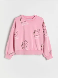 Reserved - Bluza z nadrukiem Pusheen - fioletowy - Bluzy dla dziewczynek - miniaturka - grafika 1