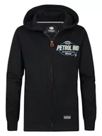 Bluzy dla dziewczynek - Petrol Industries Boys Sweater Hooded Zip Bluza dziecięca, Dark Black, 2 lat - miniaturka - grafika 1