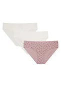 Majtki damskie - Majtki figi Mia-Mia 3-pak Esotiq różowy, kremowy S - miniaturka - grafika 1