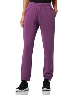 Spodnie sportowe damskie - Champion Legacy American Classics W-Light Stretch Fleece High-Waist Elastic Cuff spodnie dresowe damskie, Fioletowy Zestaw, XS - grafika 1