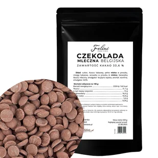 Felini czekolada mleczna belgiska 33,6% 500g - Czekolada - miniaturka - grafika 1