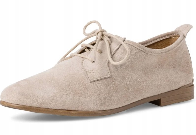 TAMARIS PÓŁBUTY DAMSKIE SKÓRZANE BEŻOWE 40 ŻWL