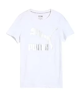 PUMA Koszulka dziewczęca z logo Classics G - Koszulki dla dziewczynek - miniaturka - grafika 1