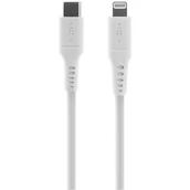 Kable USB - Fixed Kabel Liquid silicone USB-C/Lightning s podporou PD MFi 05m FIXDLS-CL05-WH Biały - miniaturka - grafika 1