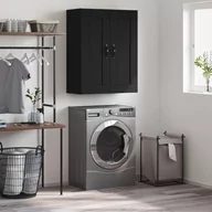 Szafki na klucze - vidaXL Szafka wisząca, czarna, 69,5x34x90 cm, materiał drewnopochodny - miniaturka - grafika 1