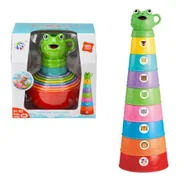 Zabawki interaktywne dla dzieci - Askato, Wieża - Kubki, zabawka edukacyjna - miniaturka - grafika 1