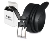 Paski - Beltimore, Skórzany pasek męski, czarny, A36 100/115 - miniaturka - grafika 1
