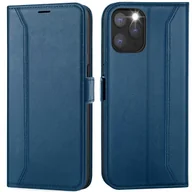 Etui i futerały do telefonów - Etui na telefon komórkowy iPhone 11 Pro składane etui ochronne, niebieskie - miniaturka - grafika 1