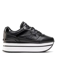 Sneakersy damskie - Sneakersy Guess Hansin FL5HNS PEL12 Czarny - miniaturka - grafika 1