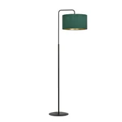 Lampy stojące - Lampa podłogowa stojąca Hilde czarno-zielono-złota 1xE27x15W wym: 150 x 50 x 35 cm tkanina Emibig - miniaturka - grafika 1