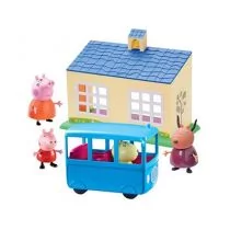 Tm Toys Świnka Peppa Zestaw szkoła + autobus - Figurki dla dzieci - miniaturka - grafika 1