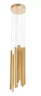 Lampy sufitowe - MAXLIGHT P0524D LAMPA WISZĄCA ORGANIC 10x ZŁOTO SZCZOTKOWANE MAŁA ŚCIEMNIALNA - miniaturka - grafika 1