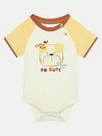 Body dla niemowląt - Coccodrillo Body dziecięce WC4112201HBN Beżowy - miniaturka - grafika 1