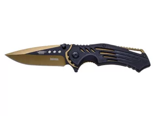Joker Nóż JKR560 czarno-złoty (JKR560) JKR560 - Multitools - miniaturka - grafika 1