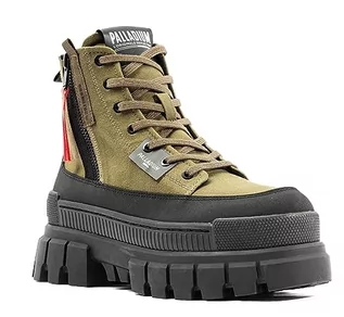 Trampki damskie - Palladium Revolt Boot Zip TX, trampki damskie, Olive Night, 40 EU, olive night, 40 EU - grafika 1