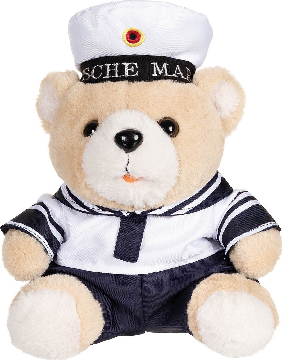 MFH MIŚ GRANATOWY W MUNDURZE MARYNARZA I CZAPCE MFH