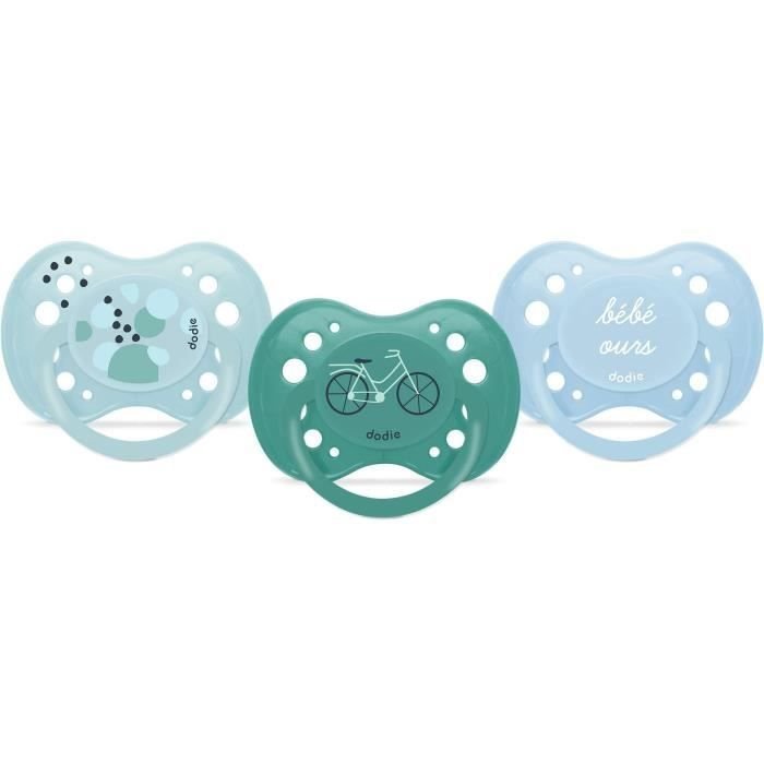 Sukcesy Anatomiczne DODIE - Baby Bear - Zestaw 3 sztuk - +18 miesięcy - Wytrzymałe i Antyirytacyjne