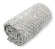 Koce - Miękki Koc Szachownica 160X200 - Jasnoszary - miniaturka - grafika 1