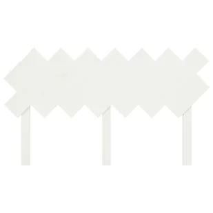 Lumarko Wezgłowie łóżka, białe, 141x3x80,5 cm, lite drewno sosnowe - Inne meble do sypialni - miniaturka - grafika 5