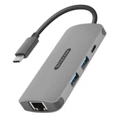 Huby USB - Sitecom adapter USB-C na gigabit LAN - z USB-C do zasilania 2 porty USB 3.0 CN-378 - miniaturka - grafika 1