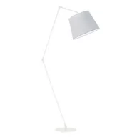 Lampy stojące - Lampa podłogowa LYSNE Manila, 60 W, E27, jasnoszara/biała, 177x60 cm - miniaturka - grafika 1