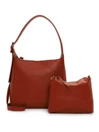 Torebki damskie - Tamaris Torebka "Gunda" w kolorze czerwonobrązowym - 24 x 30 x 12 cm - miniaturka - grafika 1