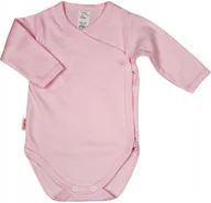 Body dla niemowląt - Body KOPERTOWE Jasny RÓŻ Bawełna r 56 KLEKLE - miniaturka - grafika 1