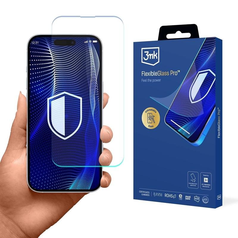 SZKŁO HYBRYDOWE 7H 3MK NA EKRAN DO IPHONE 17 OCHRONNE FlexibleGlass Pro