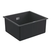 Zlewozmywaki - Grohe K700 45,7x40,6 cm czarny granit 31653AP0 - miniaturka - grafika 1
