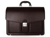 Teczki i aktówki - Solome, Aktówka Teczka Na Dokumenty, Bradford, Brązowa - miniaturka - grafika 1