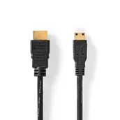 Kable - Nedis CVGL34500BK30 kabel HDMI 3 m HDMI Typu A (Standard) HDMI Type C (Mini) Czarny - miniaturka - grafika 1
