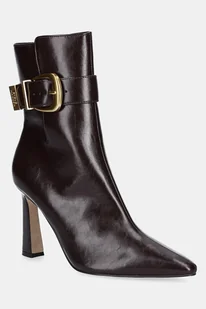 Steve Madden botki Stashed damskie kolor brązowy na słupku 11004780 - Botki damskie - miniaturka - grafika 1