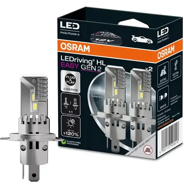 Osram Żarówki Ledowe LED HL Easy H4/H19 GEN2 6500K 2 sztuki