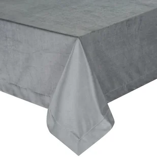 Obrus EUROFIRANY Melinda 140 x 220 cm Stalowy - Obrusy i serwetki - miniaturka - grafika 1