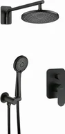 Zestawy prysznicowe - Deante Zestaw prysznicowy podtynkowy Alpinia NAC_N9ER czarny - miniaturka - grafika 1