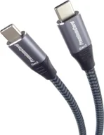 Kable USB - Kabel USB PremiumCord USB-C - USB-C 0.5 m Czarno-szary (ku31cr05) - miniaturka - grafika 1