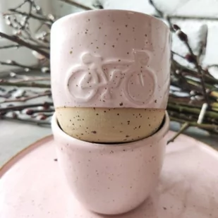 POTPOTSTUDIO Ceramiczny kubek rower POTPOTSTUDIO Pastel 300 ml 9415-uniw - Kubki - miniaturka - grafika 1