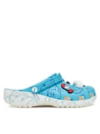 Klapki i japonki męskie - Crocs Klapki Smurfs Classic Clog 210820 Kolorowy - miniaturka - grafika 1